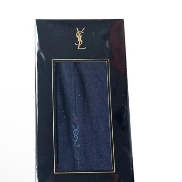 Yves Saint Laurent Mens Dress Socks - Blue - New in Sealed Box - Picture 1 of 2